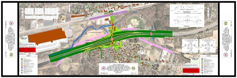 NCDOT public meeting map: Project I-4409 design